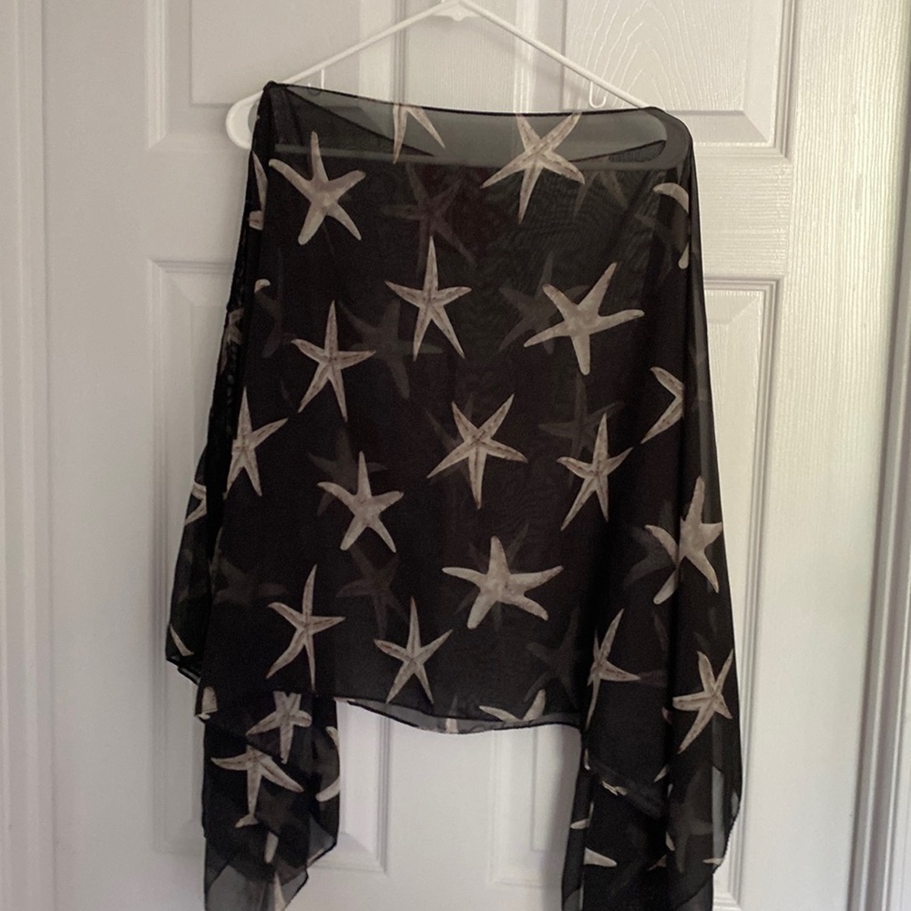 Sheer starfish cape